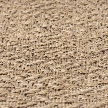 Rug 90 cm Jute Look for Indoor & Outdoor - Hipomarket