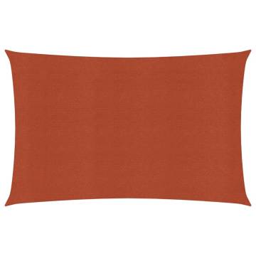 Terracotta Sunshade Sail 160 g/m² - 2x4 m HDPE