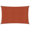 Terracotta Sunshade Sail 160 g/m² - 2x4 m HDPE