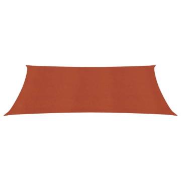 Terracotta Sunshade Sail 160 g/m² - 2x4 m HDPE