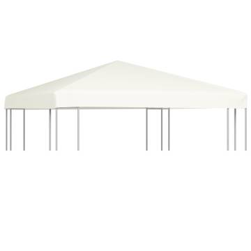 Gazebo Top Cover 310 g/m² 3x3 m Cream White - Durable & Water Resista