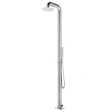 Garden Shower 225 cm Stainless Steel - Modern Outdoor Design