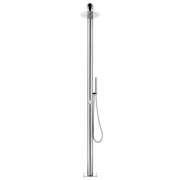 Garden Shower 225 cm Stainless Steel - Modern Outdoor Design