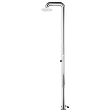 Garden Shower 225 cm Stainless Steel - Modern Outdoor Design