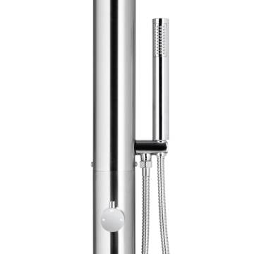 Garden Shower 225 cm Stainless Steel - Modern Outdoor Design