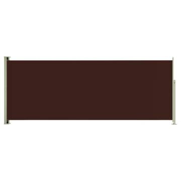 Patio Retractable Side Awning 117x300 cm - Brown Privacy Solution