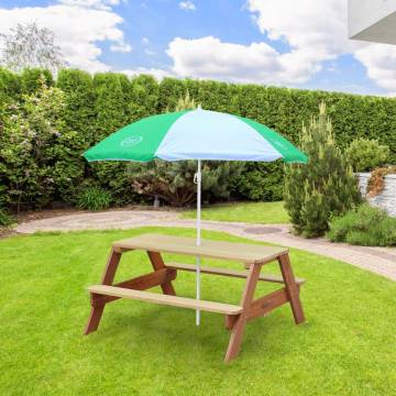 AXI Children's Picnic Table with Umbrella - Brown