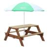 AXI Children's Picnic Table with Umbrella - Brown