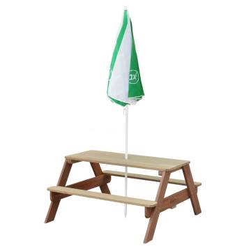 AXI Children's Picnic Table with Umbrella - Brown