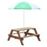 AXI Children's Picnic Table with Umbrella - Brown