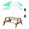 AXI Children's Picnic Table with Umbrella - Brown