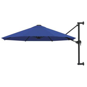 Wall-Mounted Parasol 300 cm Blue | Stylish Shade Solution