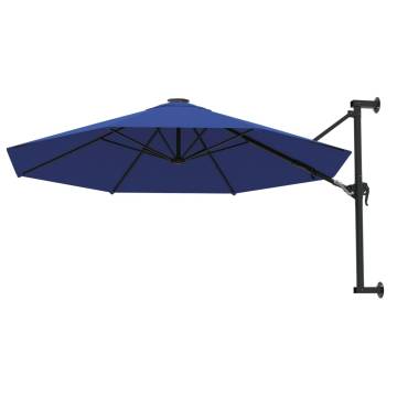 Wall-Mounted Parasol 300 cm Blue | Stylish Shade Solution