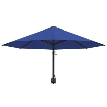 Wall-Mounted Parasol 300 cm Blue | Stylish Shade Solution