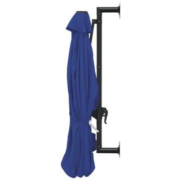 Wall-Mounted Parasol 300 cm Blue | Stylish Shade Solution