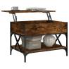 Stylish Smoked Oak Coffee Table - 70x50x50 cm | HipoMarket UK