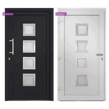 Front Door Anthracite 88x200 cm – Secure & Elegant Entryway