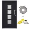 Anthracite Front Door 108x208 cm - Security & Style | Hipomarket