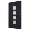 Anthracite Front Door 108x208 cm - Security & Style | Hipomarket