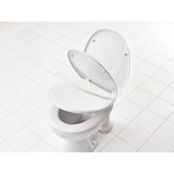 RIDDER Soft Close Toilet Seat with Kids Seat - White