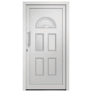 Elegant White Front Door 98x198 cm - Secure & Stylish