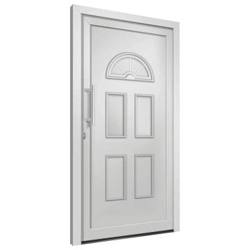 Elegant White Front Door 98x198 cm - Secure & Stylish