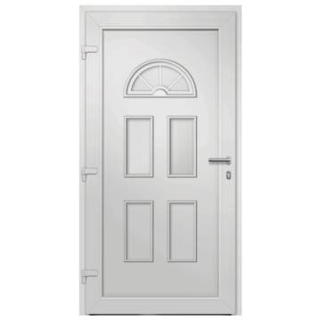 Elegant White Front Door 98x198 cm - Secure & Stylish