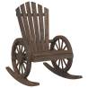 Rocking Adirondack Chairs (2 pcs) - Solid Wood Fir | HipoMarket