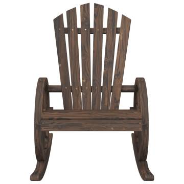 Rocking Adirondack Chairs (2 pcs) - Solid Wood Fir | HipoMarket