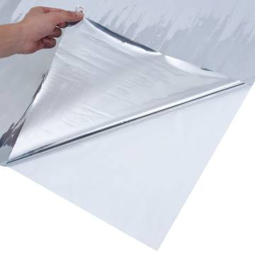 Solar Films - 5 pcs Static Reflective Effect Silver PVC