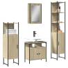 4 Piece Sonoma Oak Bathroom Furniture Set - Stylish & Durable