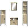 4 Piece Sonoma Oak Bathroom Furniture Set - Stylish & Durable