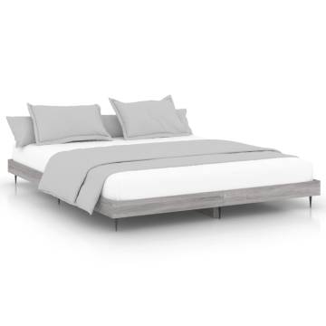 Grey Sonoma Bed Frame 120x200 cm | Durable & Stylish Design