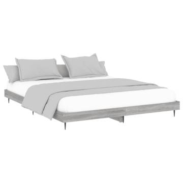 Grey Sonoma Bed Frame 120x200 cm | Durable & Stylish Design