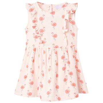 Kids' Soft Pink Dress with Ruffles - Size 92 | HipoMarket