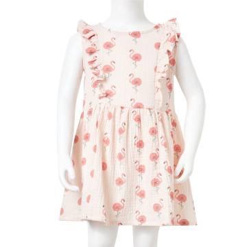 Kids' Soft Pink Dress with Ruffles - Size 92 | HipoMarket