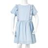 Soft Blue Ruffled Kids' Dress - Size 92 | HipoMarket