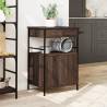 Brown Oak Kitchen Trolley - Stylish Storage Solution