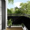 Balcony Screen Black 75x1000 cm - 100% Polyester Oxford