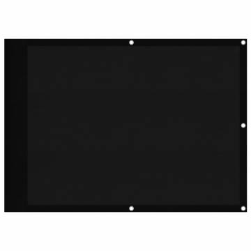 Balcony Screen Black 75x1000 cm - 100% Polyester Oxford