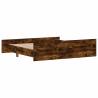 Smoked Oak Super King Bed Frame with Headboard & Footboard