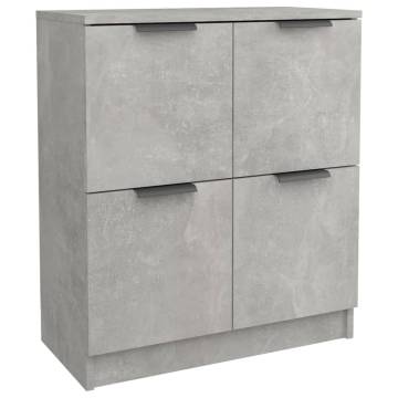 Modern Concrete Grey Sideboard - 60x30x70 cm | Hipo Market