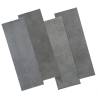 WallArt Leather Tiles Lyttelton - Bluish Grey, 16 pcs