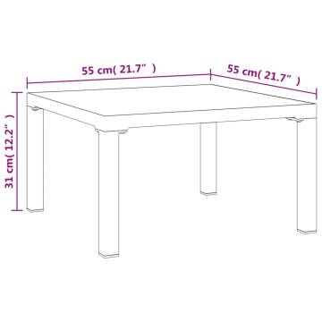 Stylish Grey Garden Coffee Table - 55x55x31 cm | HipoMarket