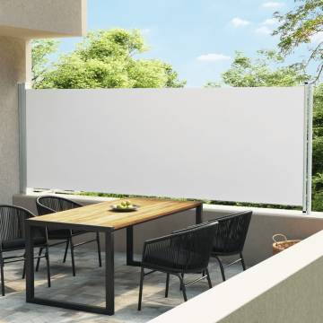 Patio Retractable Side Awning 160x600 cm - Cream