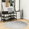 Rug IZA Short Pile Scandinavian Look Grey Ø 120 cm Colour grey Size Ø 120 cm 