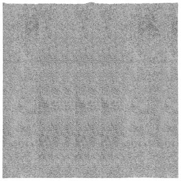 Shaggy Rug PAMPLONA High Pile Modern Grey 160x160 cm | HipoMarket