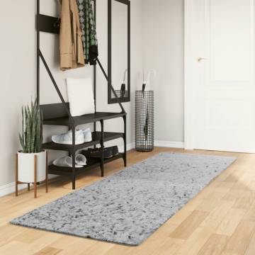 Shaggy Rug PAMPLONA Grey 80x250 cm - Modern High Pile