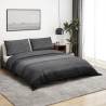 Duvet Cover Set Dark Grey 220x240 cm Cotton Colour dark grey and black Size 220 x 240 cm + 65 x 65 cm Quantity in Package 2 Number of Pieces 1 