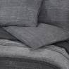 Dark Grey Duvet Cover Set 220x240 cm - 100% Cotton